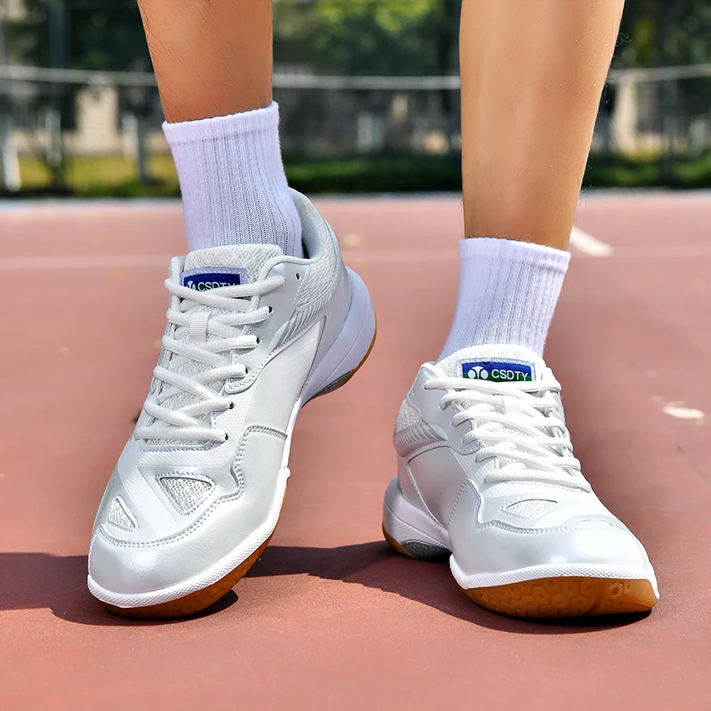 Men Professional Badminton Shoes Breathable Volleyball Shoes Wear Resistant Non-slip Outdoor Male Sneakers Table Tennis