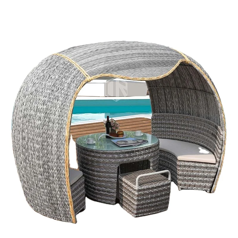 Personalizzato 10X10 Ft. Gazebo All'Aperto Del Baldacchino Del Rattan Della Mobilia Del Patio Di 3X3 M Per Il Giardino