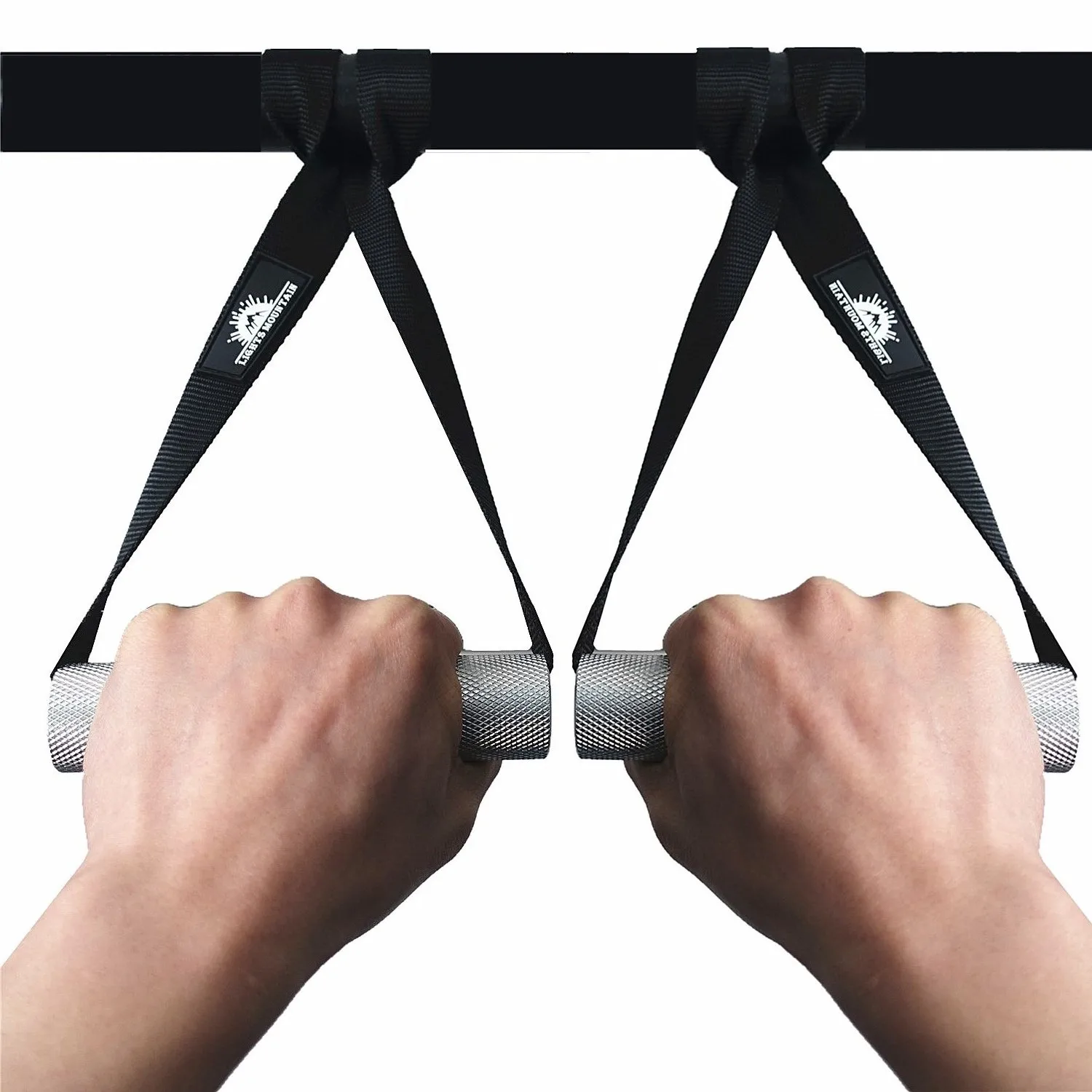 Description Picture 3 of itemPull Up Resistance Bands Handle Aluminium Metal Grips for Cable Machine Workout T-bar Row Training Portable Home Gym Handles