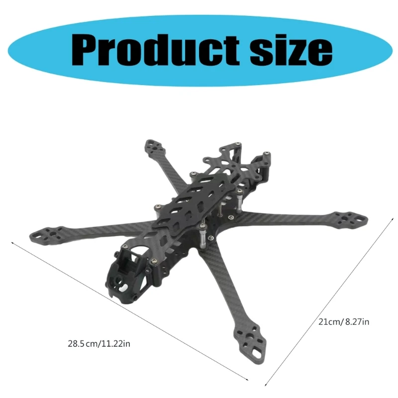 1 Set 7inch Carbon Fiber Quadcopter Frame Accessories 305mm Wheelbase Mount