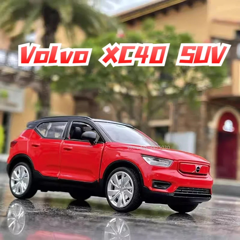 Модель автомобиля из сплава в масштабе 1/32, модель внедорожника Volvo XC40, металлическая имитация под давлением, внедорожник, дверь, можно открыть, игрушка, подарок для мальчика на день рождения