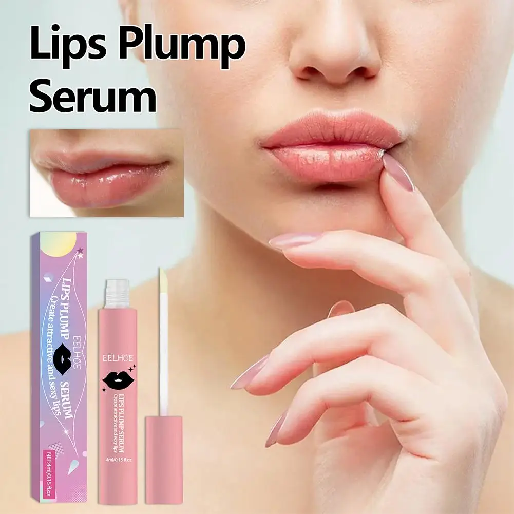 Long Lasting Tint Lip Plumping Balm Mini Capsule Shape Lips Plumper Fuller & Hydrated Lips