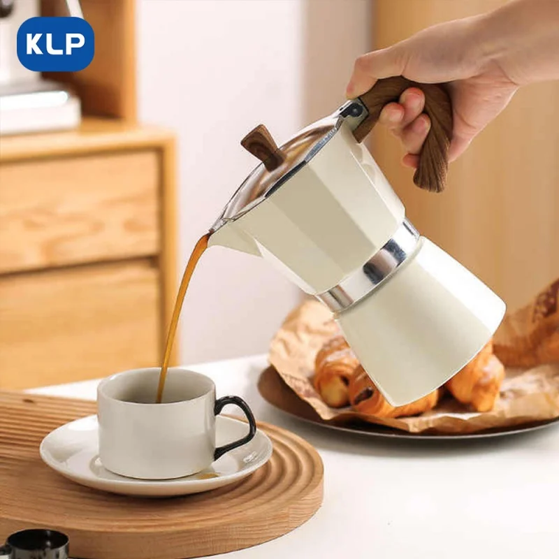 

Klp Italian Moka Pot Coffee Making Household Small Electric Ceramic Stove Extraction Pot Hand Punch