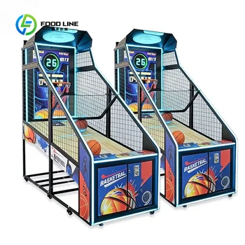 Macchina da Gioco Commerciale per Basket, Gioco Arcade Sportivo Divertente per Intrattenimento Familiare e Sale Giochi