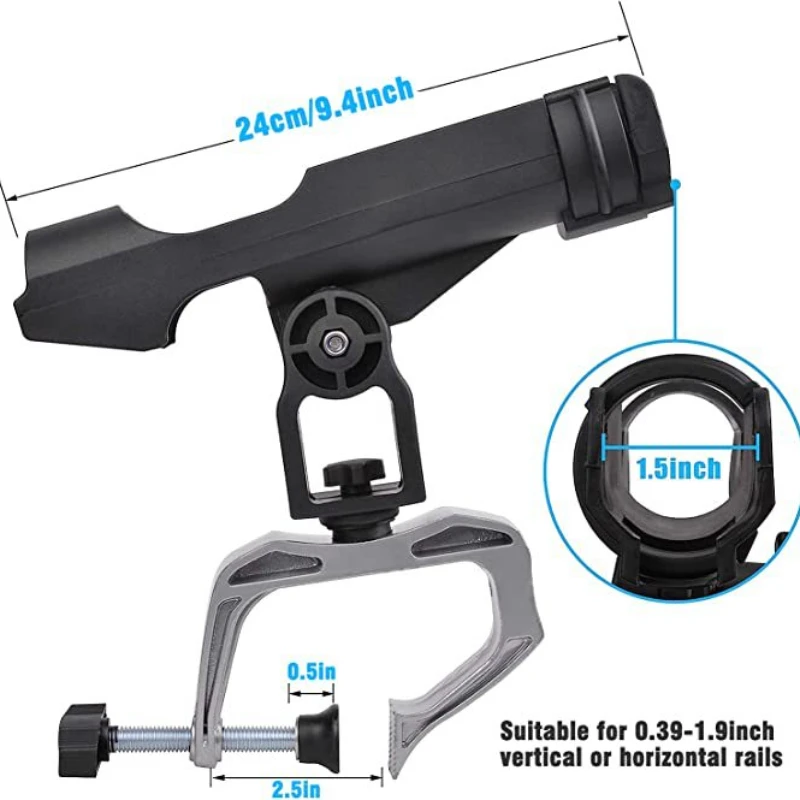 1PC Fishing Bracket Multifunctional Directional Fishing Rod Bracket Rotatable Seat Diagonally Inserted Accessories