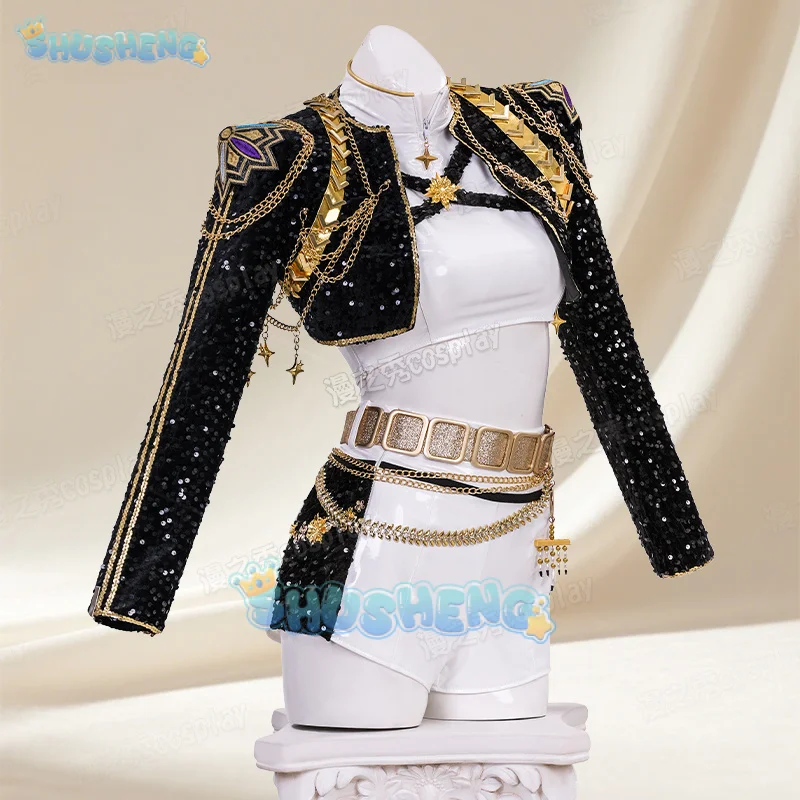 Disfraz Cosplay Kpop Hunters Para Niña - Conjunto 3 Piezas (Top Y Pantalón), Ideal Para Halloween, Fiestas, Carnaval