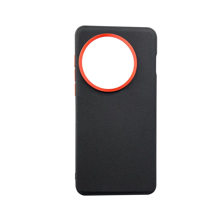 Leather Full Protective Business Case with Metal Button and Camera Protection Cover