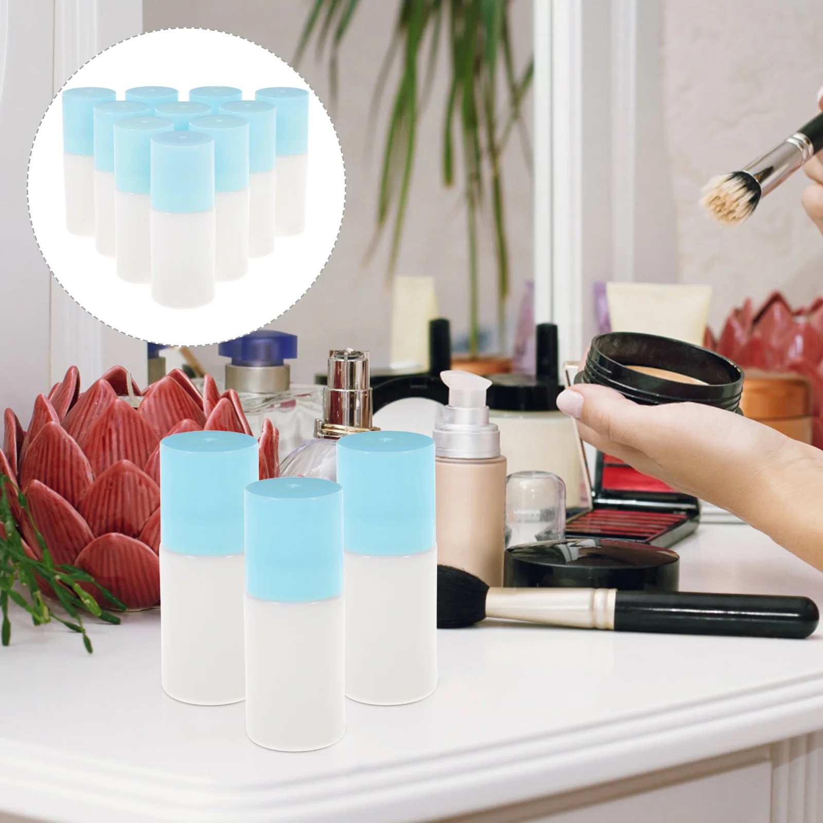 Coheali Dmso Applicatore Bottiglia Bottiglia Vuota 10 Pezzi Sub Bottiglie Di Liquido Rotolo Spugna Linimento Bottiglie Bottiglie Di Fluido Di Correzio