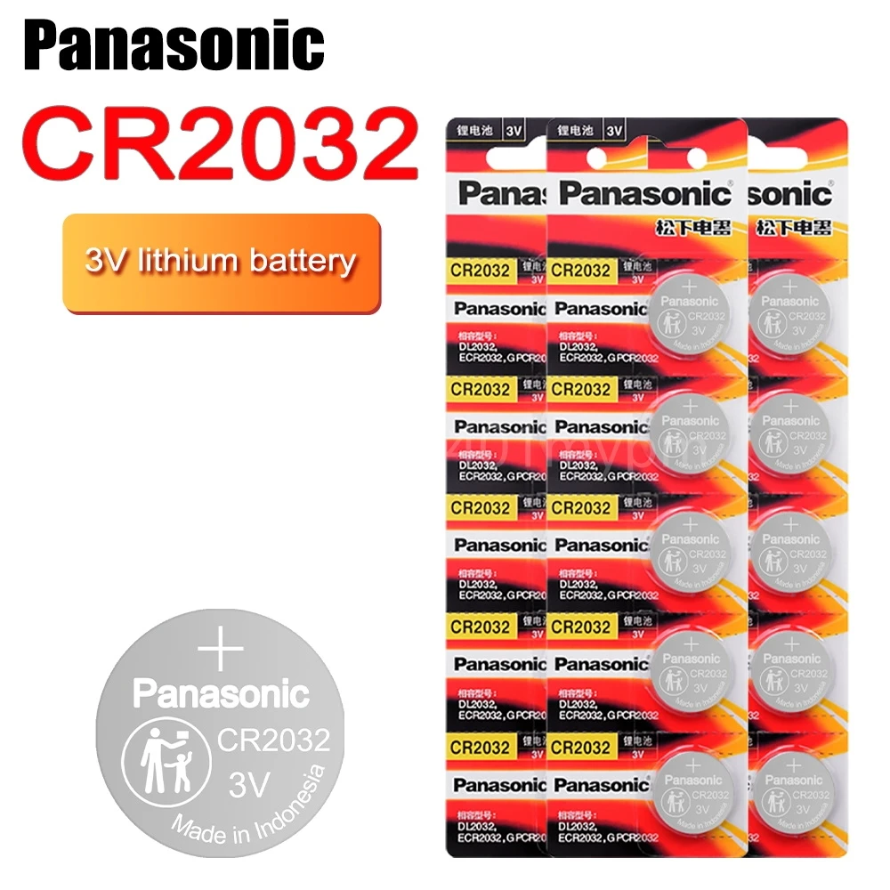 PANASONIC 3V CR2032 CR 2032 zegarek baterie zegarowe przycisk monety ...