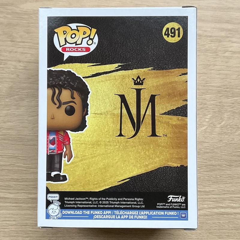 Funko Pop Rocks Michael Jackson Beat It Action Doll Model #491 Vinyl Sculpture Dolls Limited Edition Collection Fan Gifts