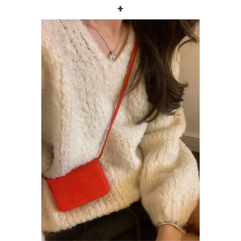 Designer small niche with the same card bag layer stylish mini crossbody bag hanging belt Fanny pack woman