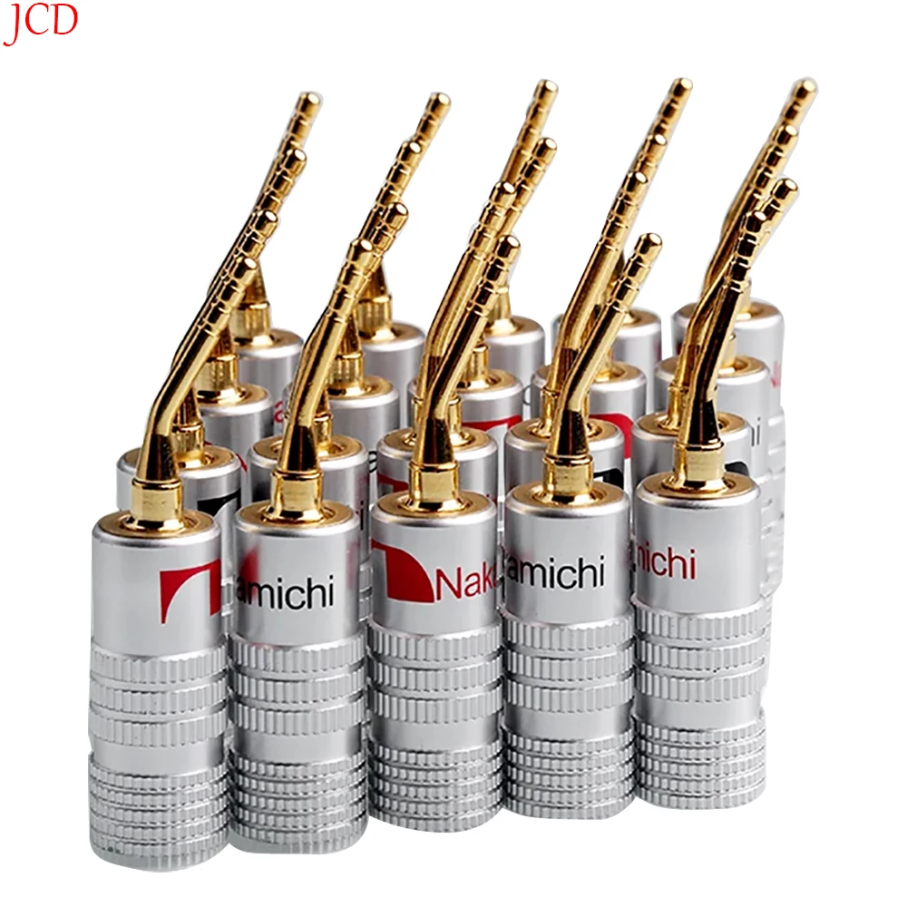 

2/510Pcs Nakamichi Gold-Plated Banana Plugs 4mm Banana Plug For Video Speaker Adapter Audio Jack Plug Wire Cable Connectors