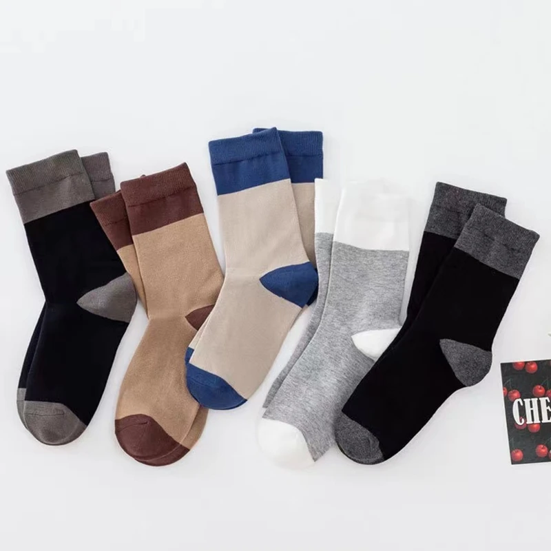 5Pairs Fashion Autumn Winter Warm Man Socks Comfortable Cotton Socks