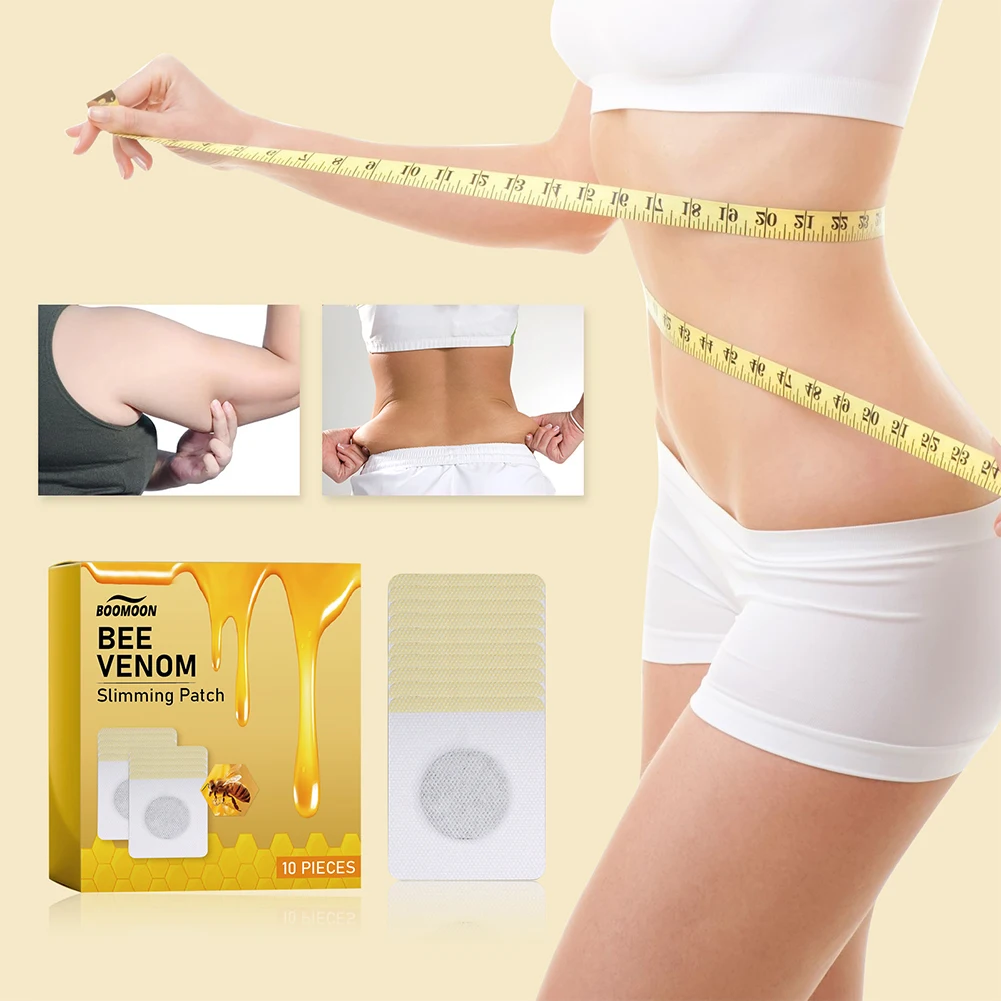 Bee Venom Patches Fast Burning Fat Bee Venom Slimming Patch Improve Stomach Lose Weight Detox Sticker 30Pcs