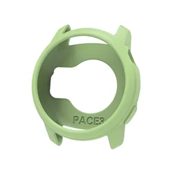 Soft TPU Protective Case Cover for Smart Watch - Silicone Protection Frame Accessories (Green tea dash)
