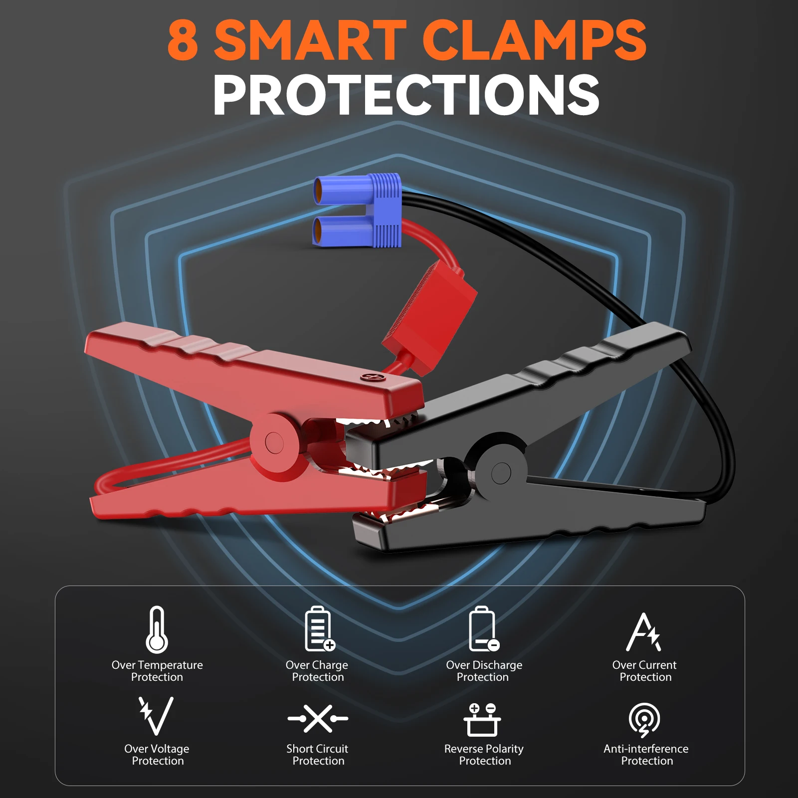 Car jump starter Car battery charger Jump starter BIUBLE Car Jump Starter 4000A Peak 25000mAh 12V Auto Booster Battery Charger Jumper Box with Display