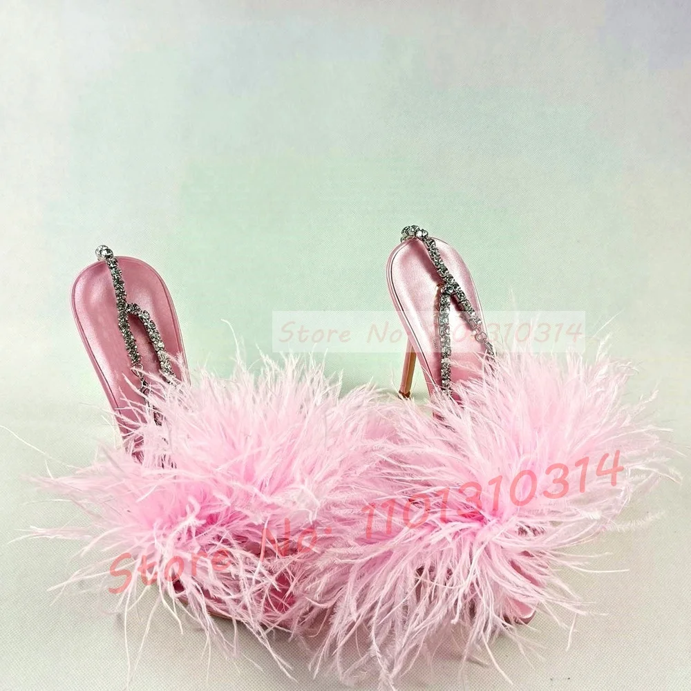 BABY PINK FEATHER SLING BACKS – MARQUES ' ALMEIDA