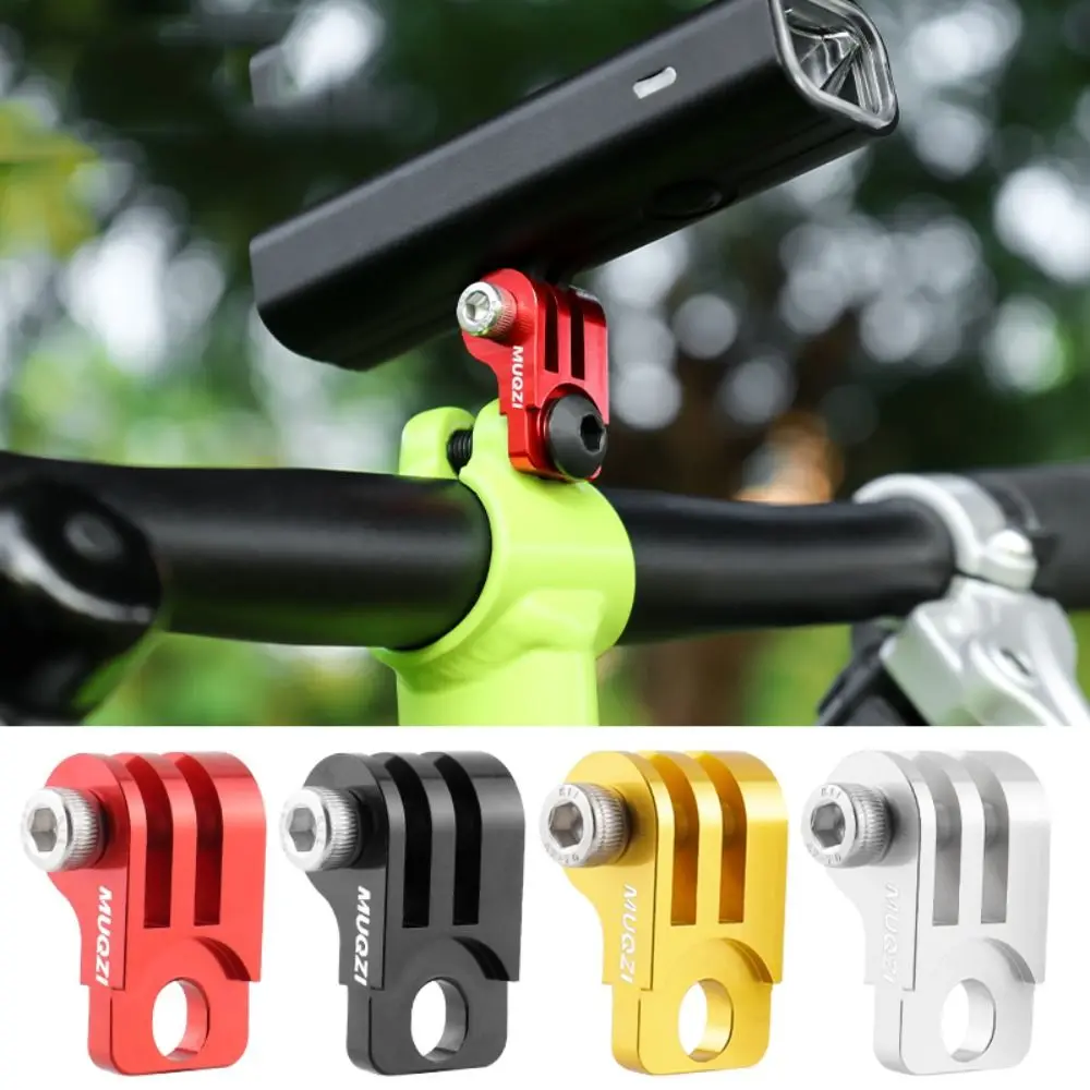 1set Aluminium Legierung Fahrrad Front Licht Halter Einstellbare Lampe Halterung für Fahrrad Scheinwerfer Änderung Adapter Verwenden – Detail 9