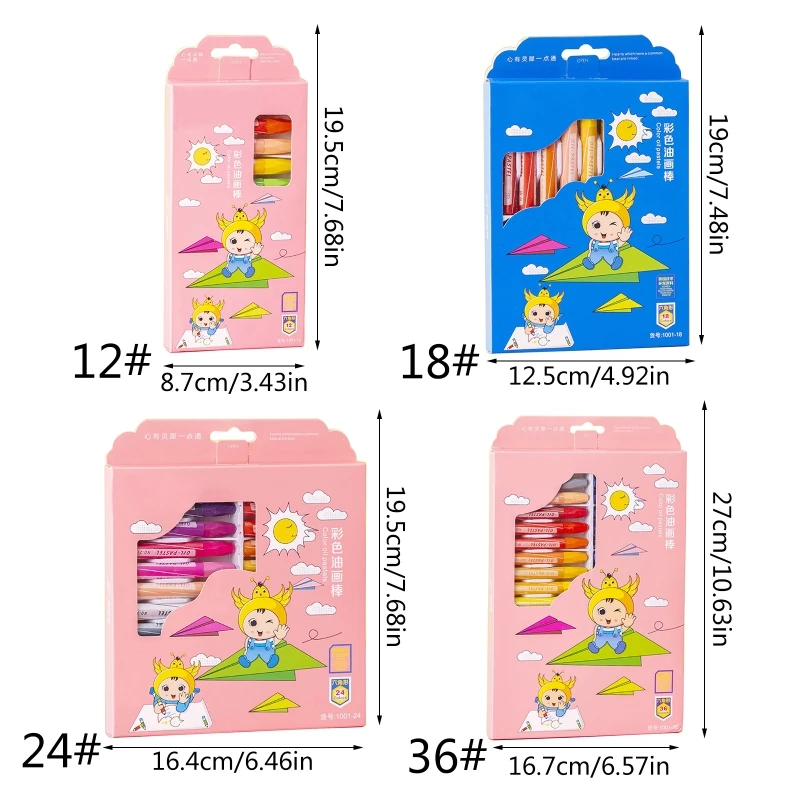 Art Oil Pastels Crayons Pens Non Toxic Washable for Beginner Kid Adult Art Painting Coloring Books Birthday Card Making