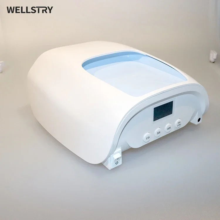 WELLSTRY 네일 드라이어 UV 램프, 퍼 젤나겔 램프, 전문 126W 충전식 UV 네일 램프