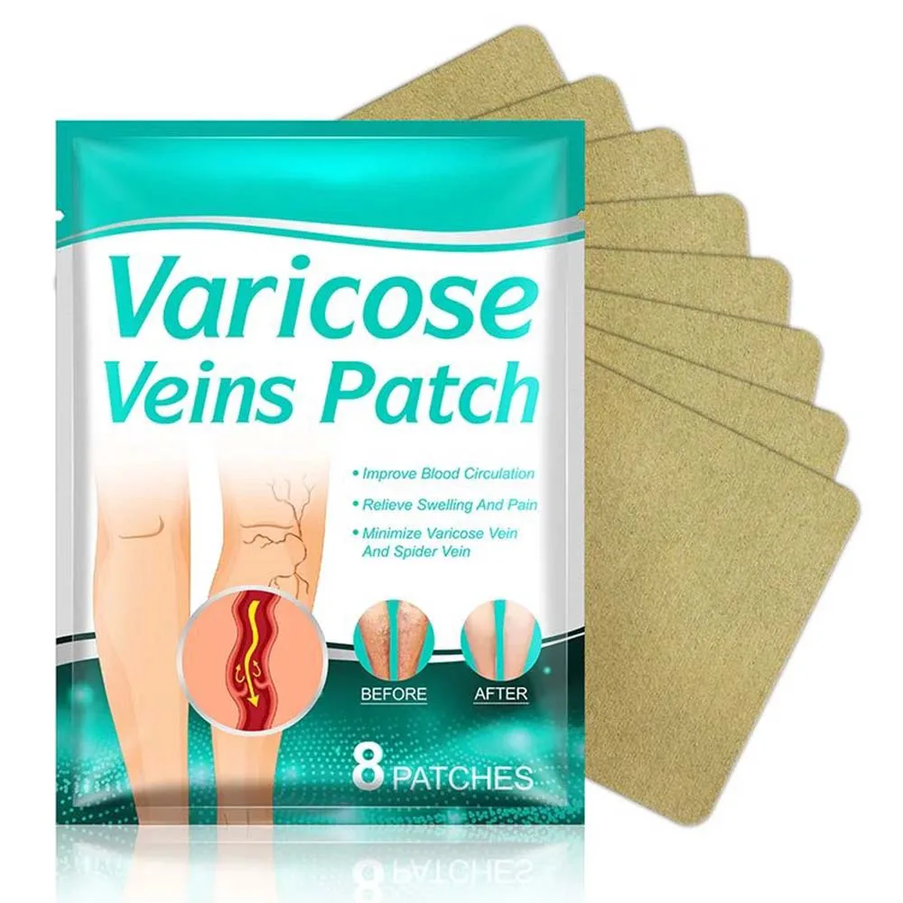 Z20 10PCS Varicose Veins Patch Treatment For Varicose Veins Vasculitis Phlebitis Spider Leg Medical Patch Angiitis Removal
