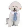 Dog Cat Striped Bow Tie Pet Grooming Accessories Puppy Bowties Neckties Adjustable Christmas Cat Collar Decorate For Small Dog 5