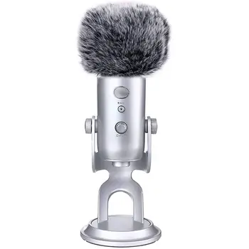Microfono parasole peloso, scudo maschera filtro Pop microfono perfetto per Blue Yeti, microfoni