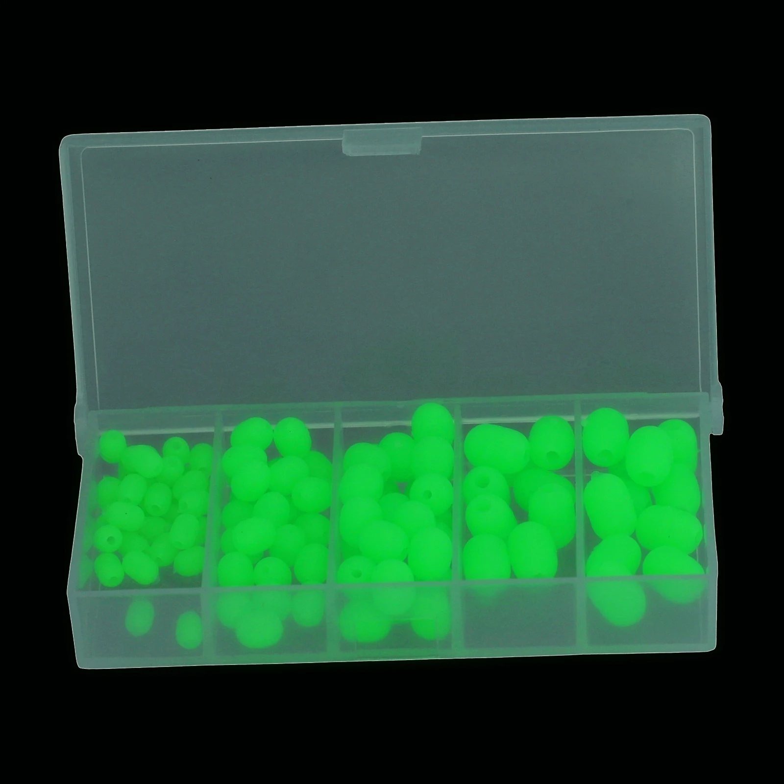 

100pcs Luminous Glow Fishing Beads Soft Plastic Sea Fishing Lure Floating Beads Carp Fishing Tackle Accessories