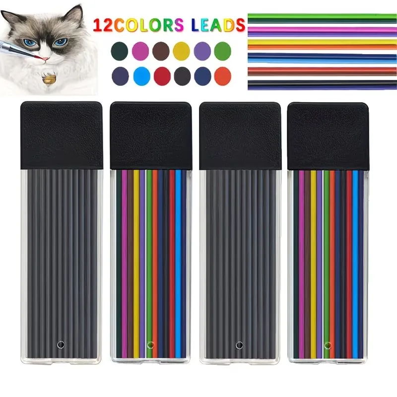 2 boxes of 24 2B mechanical pencil leads | Erasable, high-quality resin ...