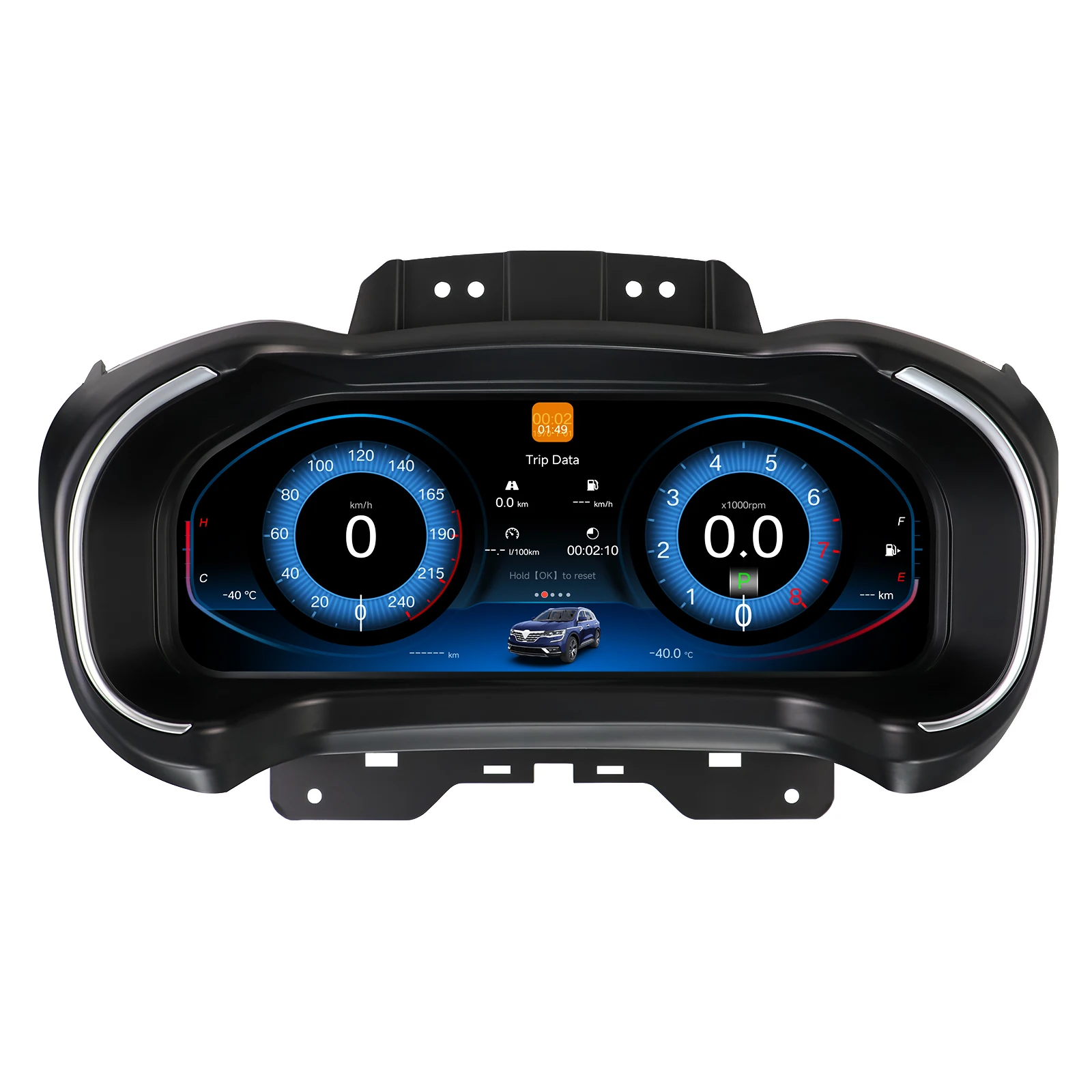 Panel de Instrumentos LCD de 12.3 Pulgadas para Renault KOLEOS 2016-2019, Pantalla Digital de Velocímetro 1