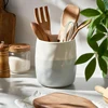 Ceramic Kitchen Utensils Holder for Countertop Ceramic Flatware Storage Organizer Kitchenware Tool Forks Spoons Storage Jar 2
