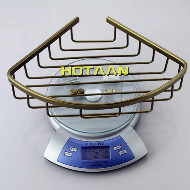 . Wall Mounted Antique finish aluminum Bathroom Shower shampoo Shelf Basket Holder Fashion single Layer YT-7018