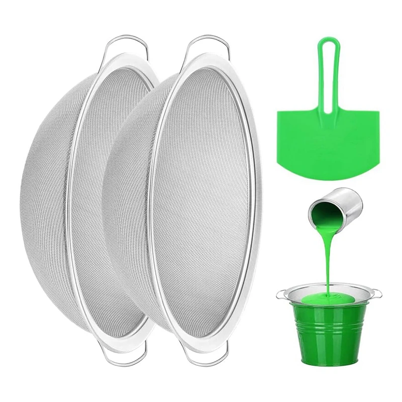 Fine Mesh Paint Strainer 60 Mesh Stainless Steel Paint Strainer Fits 5-Gallon Buckets To Filter Impurities From Durable B