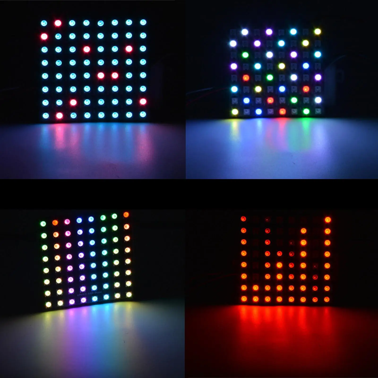 LED 픽셀 매트릭스 패널 스크린 WS2812B 유연한 이미지 비디오 텍스트 디스플레이