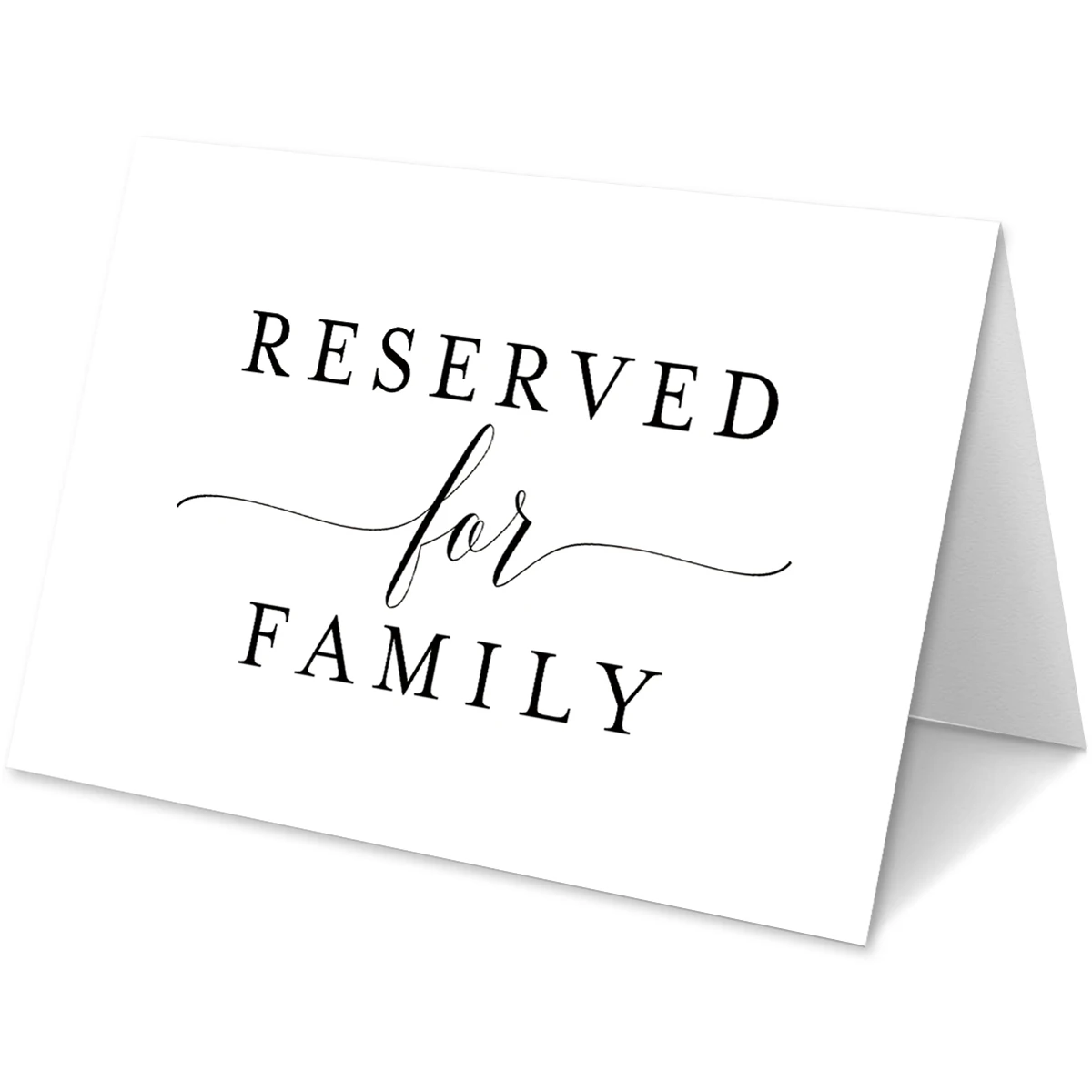 Description Picture 2 of item10pcs White Reserved Table Signs for Wedding Party or Celebration,Reserved for Family Table Seating Cards for Wedding Reception
