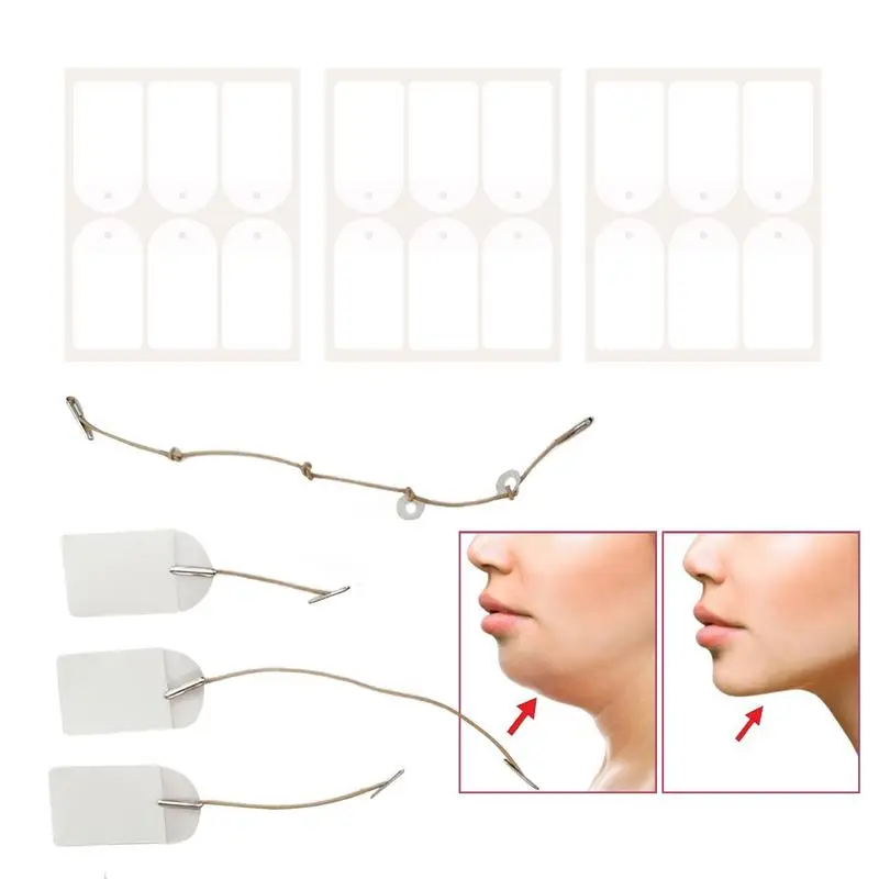 얼굴 리프트 테이프, 보이지 않는 방수 퍼밍 테이프, 리프트 패치,  메이크업 테이프, 화장품 도구, 이중 턱 처진 피부용