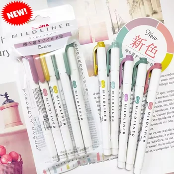 Giappone ZEBRA WKT7 Mildliner Evidenziatore Set Pennarelli a doppia punta Pennarello per cancelleria per studenti per bambini Ufficio College School 1