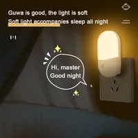 2 PC Led Mini Night Light Switch Plug In Led Lighting Eye Protection Night Lamp Use For Bedside Baby Feeding Decoration Bedroom 2