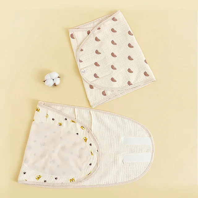 Cotton Baby Swaddle Blanket Newborn Anti Startle Swaddling Wrap - Main Image