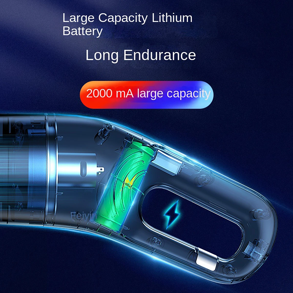 Handheld USB Charging Portable Home Car Wireless Cleaning Vacuum Cleaner, High-power Suitable For Dust And Pet Hair 6