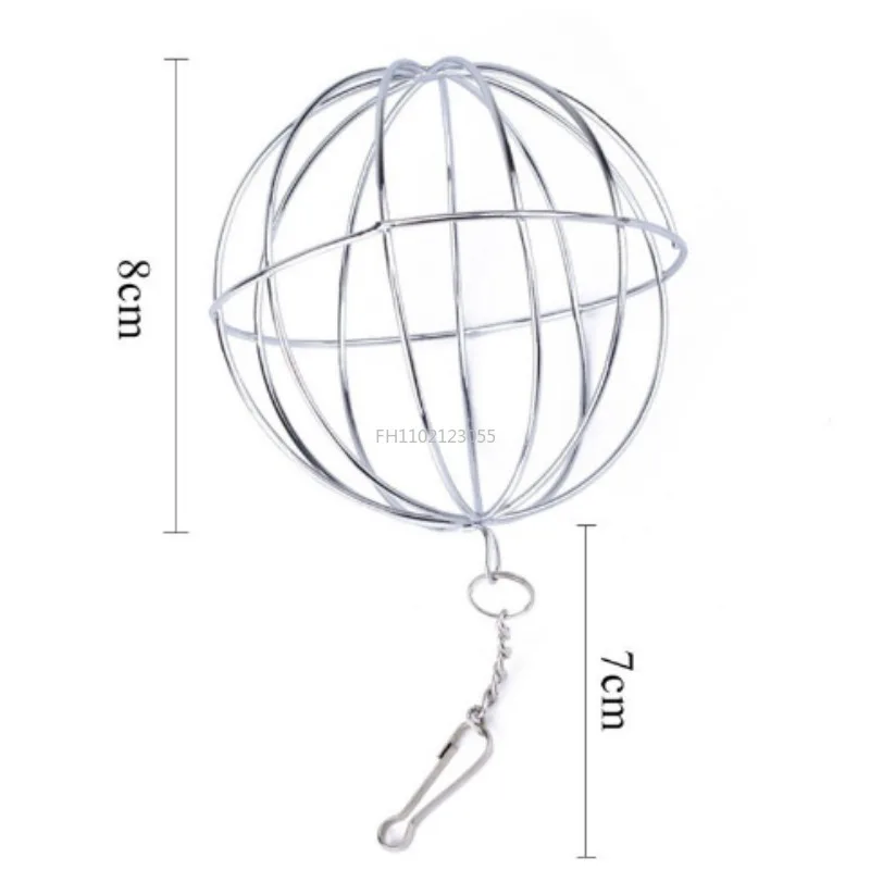 Hay Manger Food Ball Feed Dispense Stainless Steel Plating Grass Rack Ball for Rabbit Guinea Pig Pet Hamster Small Pet Supplies