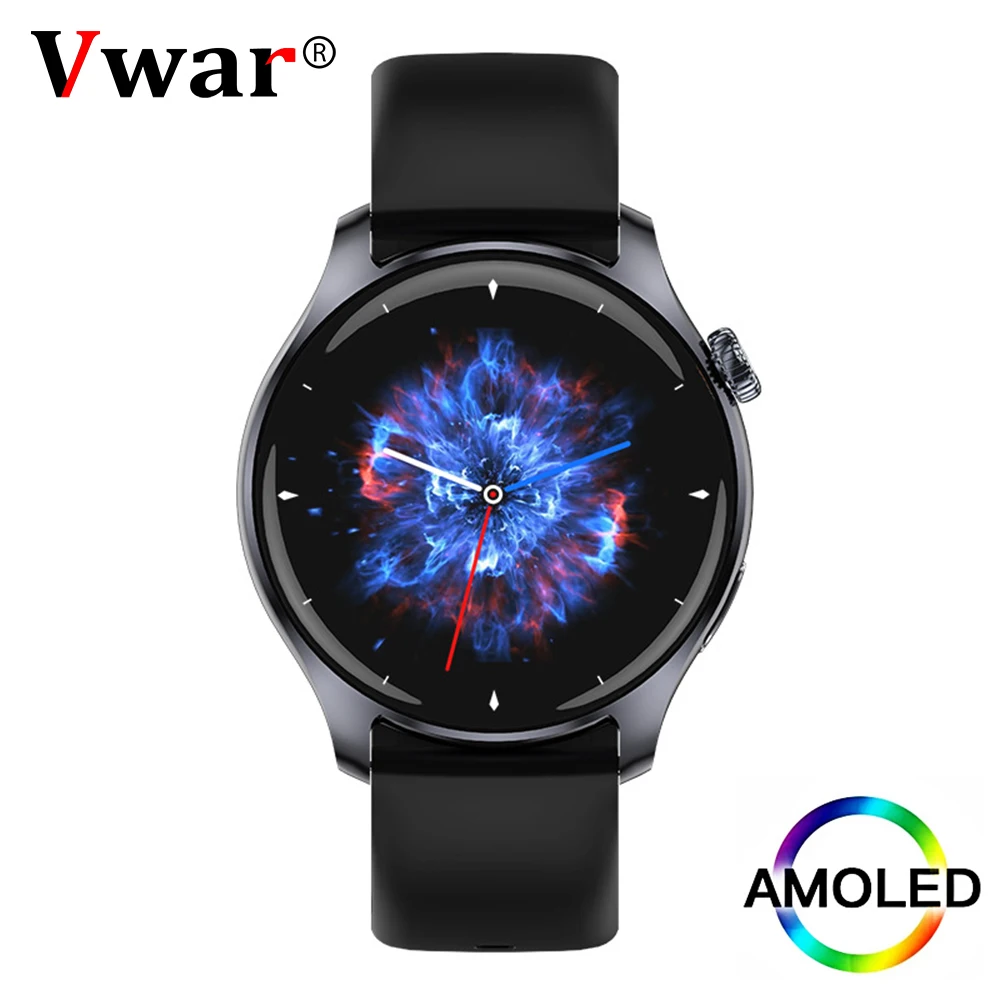 Smart Watch For Men AMOLED Always On Display Smartwatch NFC Bluetooth 