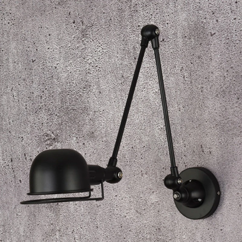LED Wall Light Vintage Retro Mechanical Arm Lighting Retractable Rotatable Adjusted Iron Sconces Home Decor led light led wall lamp wall light