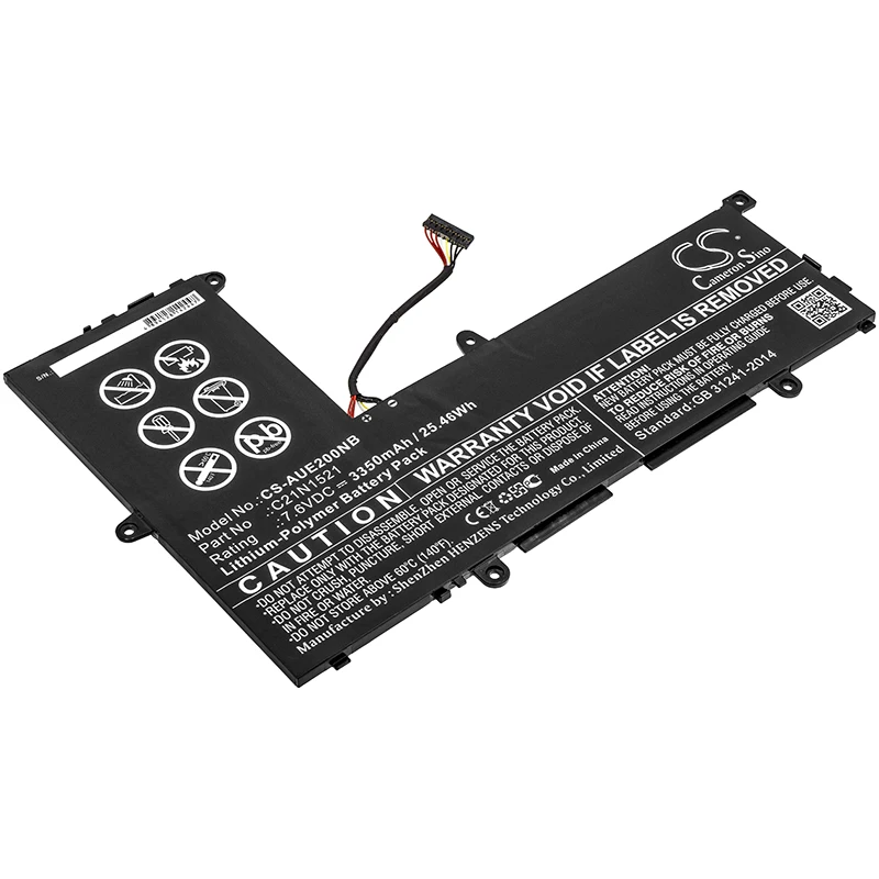 

CS 3350mAh/25.46Wh battery for Asus E200HA,E200HA-1A,E200HA-1B,E200HA-1E,E200HA-1G,E200HA-8350W,E200HA-FD0009TS