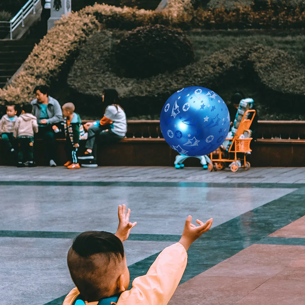 4 Pcs Inflatable Planet Funny Toy Kid Ball Star Printing Interesting Pattern Pvc 5