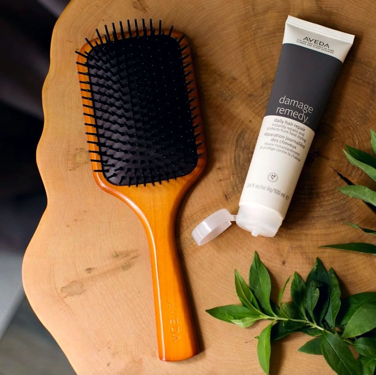 

Natural Beech Wood Hair Brush Paddle Brush Flexible Cushion Hairbrush Large Detangling Hair Brush Thick Curly Thin Coarse Hair