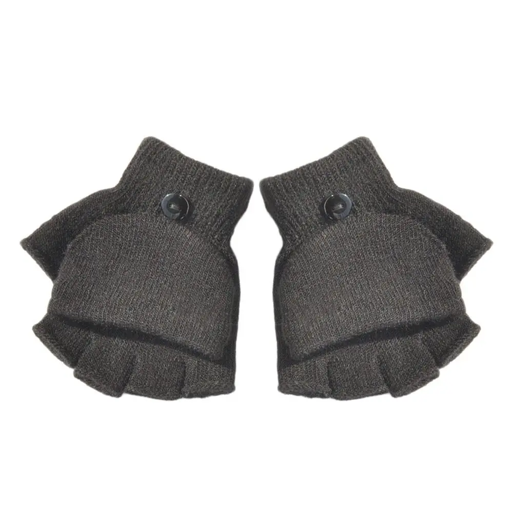 Kids Knitted Velvet Winter Gloves for Boys Girls