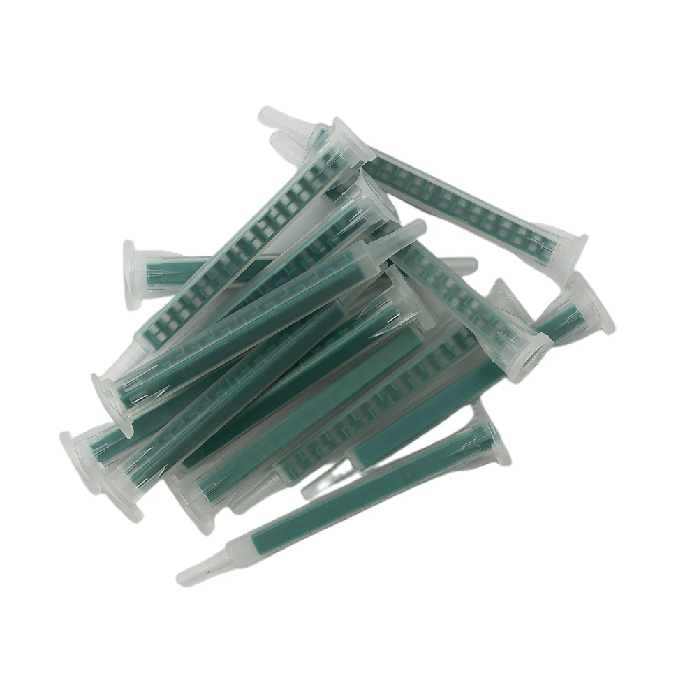 2K Adhesive Mixing Tips Mixer Nozzles Mixer Tips Static Resina Epoxi Epoxy Resin Epoxy Glue Syringe Accessories 50pcs