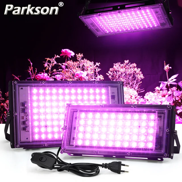 Teljes Spektrum Led Grow Könnyű Fitolamp Növények Sátorvirág Vetőmag 50W Ac 220 V Tartományú Lámpa Kültéri Fényszóró Gring Phyto Doboz