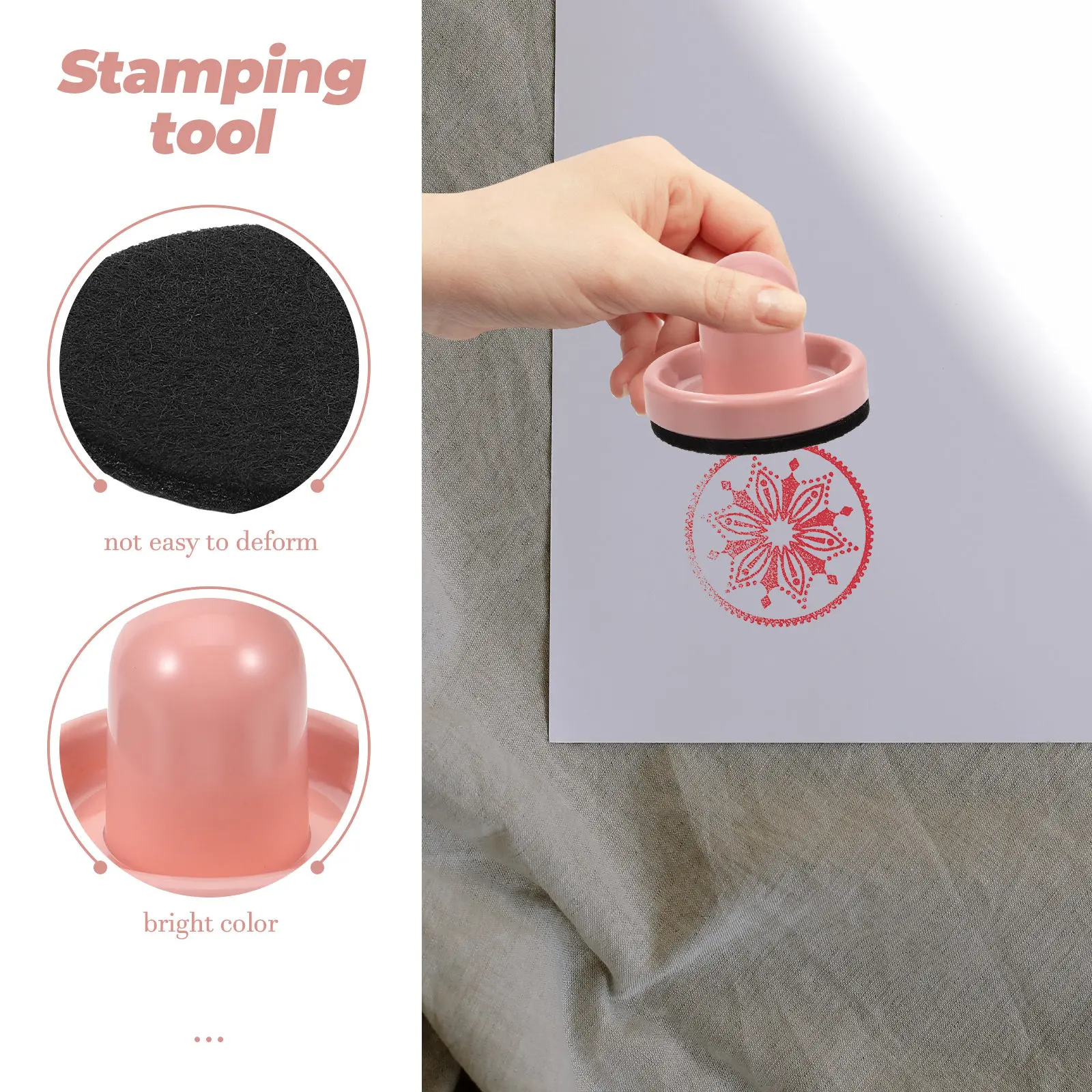 스크랩북킹을 위한 다목적 DIY 스탬프 블록 프레싱 도구 수제 씰 스탬프 블록 인체공학적 디자인 간편한 조작 공예